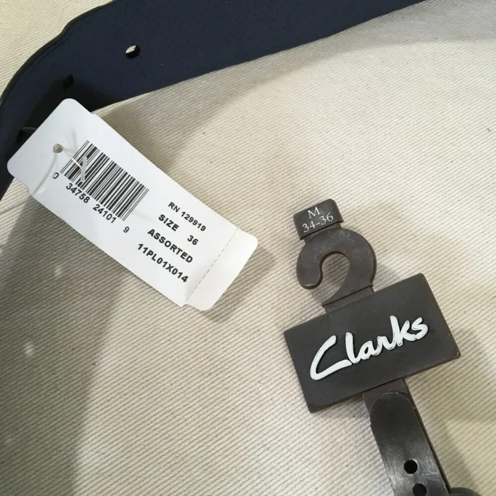 Clarks Comfort Stretch Dark Gray Unisex Belt
